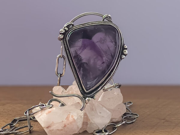 Sterling Silver Amethyst Necklace - Image 2