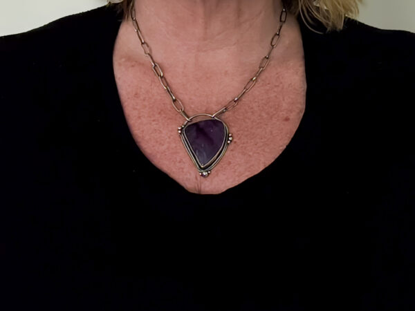 Sterling Silver Amethyst Necklace - Image 7